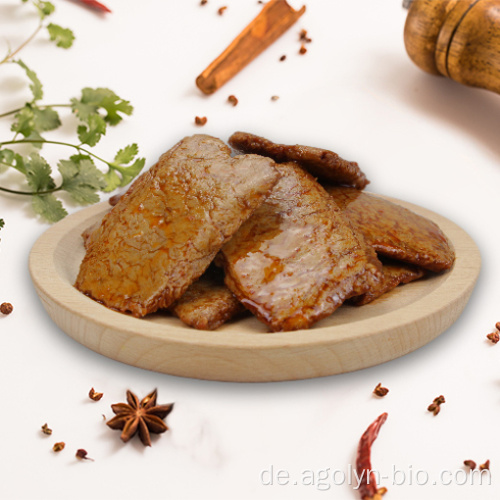 Beliebtes gesundes Essen, um würzige Streifen-Snack zu essen